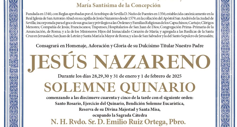 Convocatoria Quinario 2025