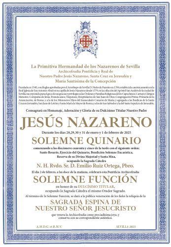 Convocatoria Quinario 2025